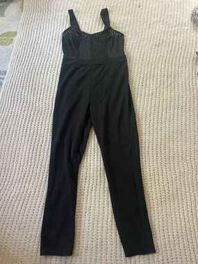 Black Tailored Wide-Strap Jumpsuit